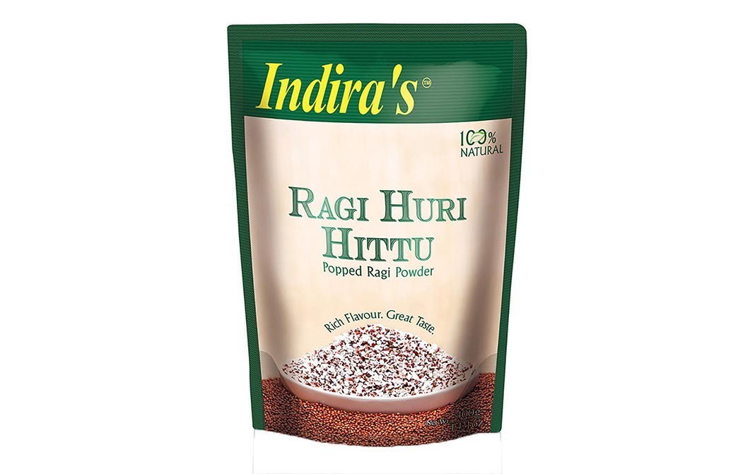 Indira's Ragi Huri Hittu Propped Ragi Powder   Pack  400 grams